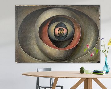Abstraktes Kunstwerk, Auge im Ei von Atelier Liesjes