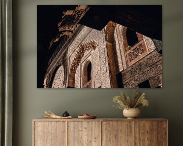 Traditional wall decoration in Fez, Morocco by Maartje Kikkert