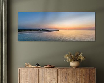 Vuurtoren Eierland Texel zonsondergang