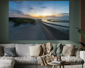 De Slufter Texel Zonsondergang van Texel360Fotografie Richard Heerschap