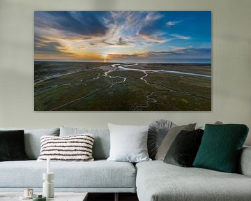 De Slufter Texel Zonsondergang van Texel360Fotografie Richard Heerschap