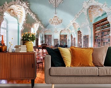 Abandoned Library with Piano. by Roman Robroek - Photos of Abandoned Buildings