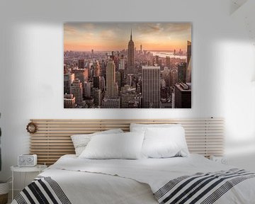 New York City Skyline van Marien Bergsma