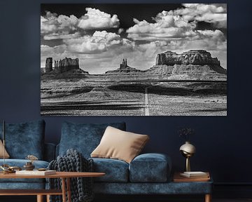 Monument Valley gezien vanaf Highway 163 van Henk Meijer Photography