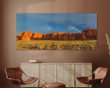 Zonsondergang in de Painted Desert, Arizona van Henk Meijer Photography