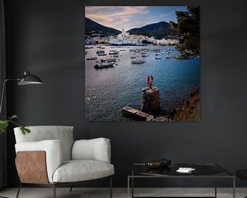 View at the Cadaques Harbour Spain