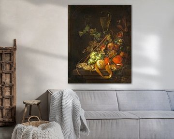 Stillevenschilderkunst met Fruits, Jan Davidsz. de Heem & Cornelis de Heem; Cornelis de Heem