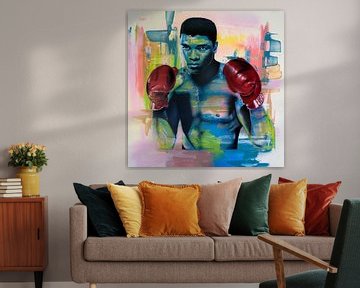 Muhammad Ali painting by Jos Hoppenbrouwers