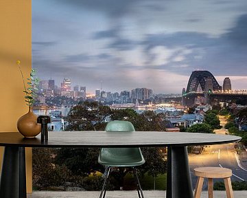 Sydney met de Harbour Bridge en North Sydney