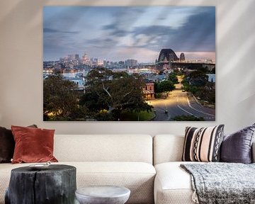 Sydney mit der Harbour Bridge und Nord-Sydney