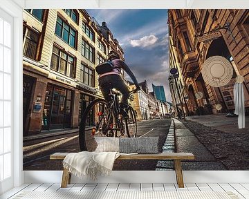 Cycling through Leipzig