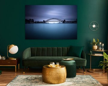 SYDNEY Harbour Bridge - dunkelblau - von Jiri Viehmann