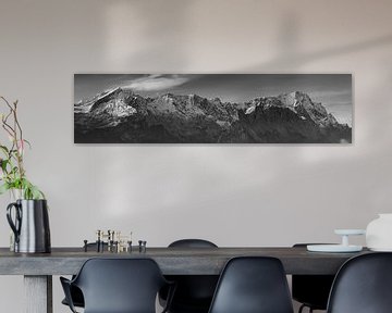 Zugspitze Panorama Zwart & Wit