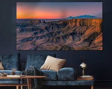 Panorama van de Badlands, Utah van Henk Meijer Photography