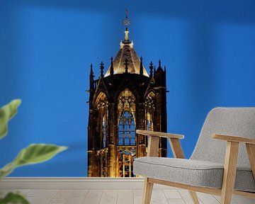 Nahaufnahme der Kathedrale von Utrecht von Donker Utrecht