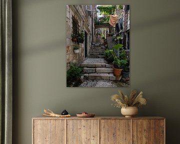 Allée avec escalier à Dubrovnik