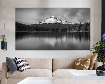 Zonsondergang Mount Hood, Oregon van Henk Meijer Photography