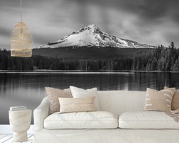 Zonsondergang Mount Hood, Oregon van Henk Meijer Photography