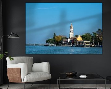 Blick auf die Insel Mazzorbo bei Venedig in Italien