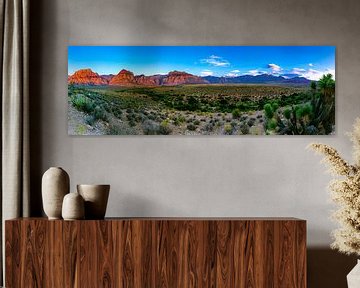 Wide panaroma of Red Rock Canyon - Las Vegas by Remco Bosshard