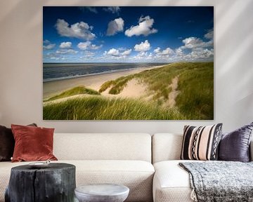 Hollandse luchten in de duinen met zicht op zee van Ellen van den Doel