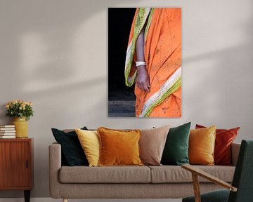 Oranje sari met armband van Affect Fotografie