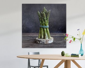 Green Asparagus Still Life by Ester Overmars