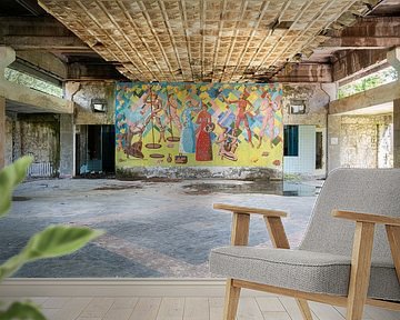 Abandoned Mural in Decay. by Roman Robroek - Photos of Abandoned Buildings