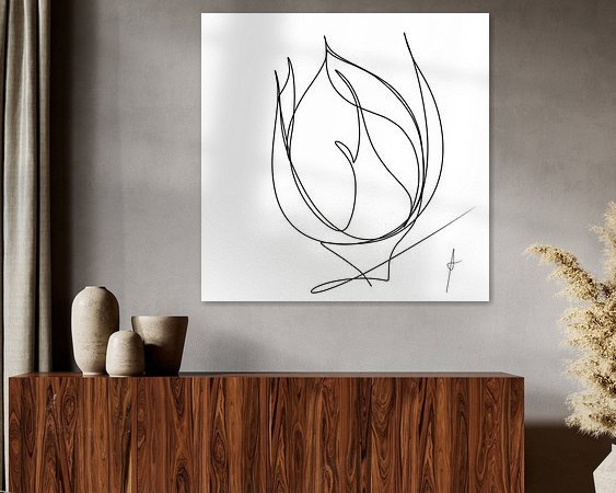 Example of the artwork in a room