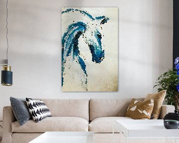 Gentel blaues Pferd von Mirjam Bouma