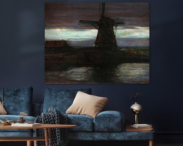 Stammer Molen met Streaked Sky, Piet Mondriaan