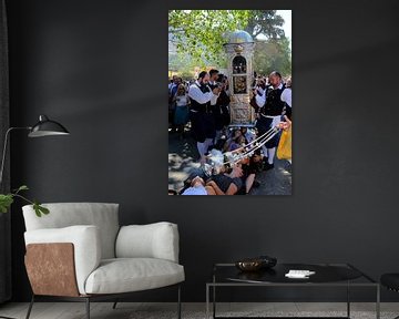 Saint Gerasimos procession on the Greek island of Kefalonia by Ruud Lobbes