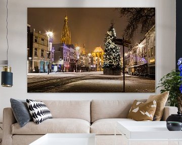 Kerst en sneeuw in Breda van Martijn Mur