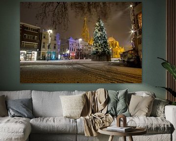 Breda: Sneeuw tijdens kerstmis van Martijn Mur