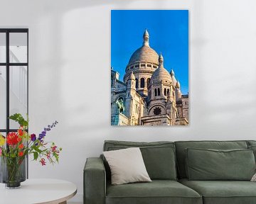 Sacre-Coeur in het Montmartre in Parijs van Werner Dieterich