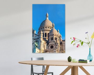 Sacre-Coeur in het Montmartre in Parijs van Werner Dieterich