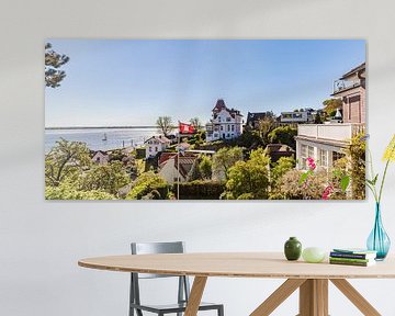 Blick von Hamburg-Blankenese auf die Elbe von Werner Dieterich