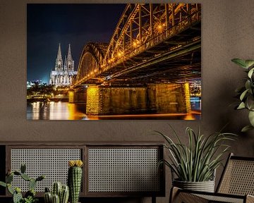 Cologne Cathedral and Hohenzollern Bridge by Günter Albers