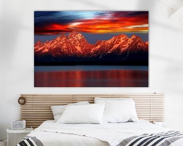 Grand Teton Mountain Range  by Renate Knapp