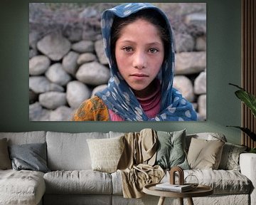 Meisje uit Turtuk, Ladakh, India van Affect Fotografie