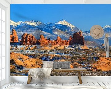 Winter panorama of Arches National Park, Utah by Henk Meijer Photography