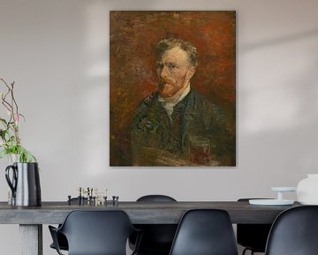 Self-Portrait with Glass, Vincent van Gogh