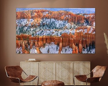 Winter in Bryce Canyon National Park, Utah van Henk Meijer Photography