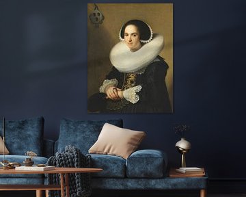 Portret van Willemina van Braeckel, Johannes Cornelisz Verspronck, Johannes van Braeckel