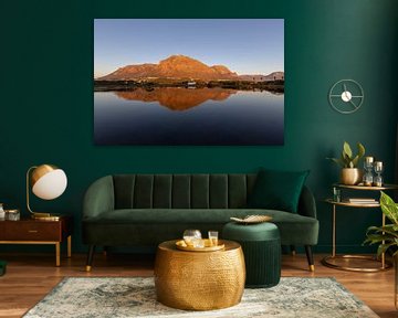 Mountain in the mirror near Cape Town by Dennis Eckert
