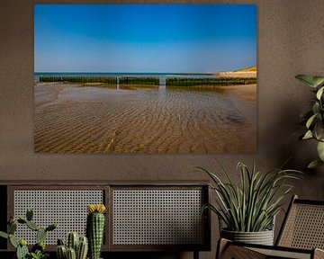 Golfbreker op het strand van Kampen van Alexander Wolff