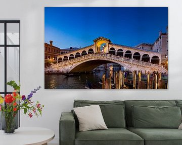 Rialto bridge at night by Dennis Eckert