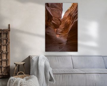 Canyon in de Sinaï Woestijn in Egypte van Marjan Schmit Visser