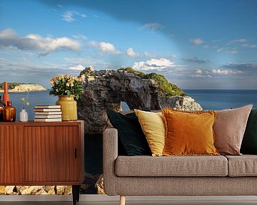 Cala Santanyí rock arch, Mallorca by Dennis Eckert