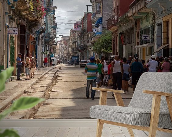 Example of the artwork in a room